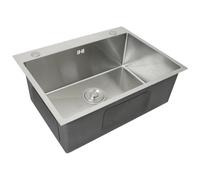 KuKoo Single Stainless Steel Sink, Silver