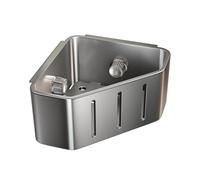 Kitchen Sink Strainer Basket - Metal Suction Cup Storage, Corner Triangular Drain Basket, Durable Organizer | Home Apartment Sponge Brush for Home Apartment Brush