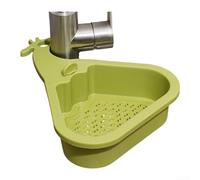 Kitchen Sink Strainer Basket Plastic Food Waste Filter(Green)