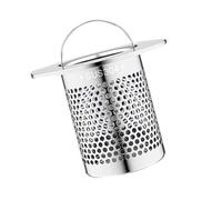 Kitchen Sink Strainer Basket - Rust Proof Stainless Steel Drain Filter with Handle | Fine Mesh Sink Trap, Embedded Multifunctional Strainer for Bathroom Sewer, Utility Sink, Laundry, Kitchen