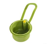 Kitchen Sink Strainer Basket with Hanging Design for Efficient Food Waste Drainage, Fruit Cleaning, and Hygienic Kitchen Space Management (Is green)