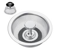 Kitchen Sink Strainer - Kitchens Drain Cover | Kitchen Strainer Hair Catcher Replacement, Basket Strainers Multi-Purpose Smooth, For Food Hair Waste,