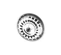 Kitchen Sink Strainer Plug, Stainless Steel Kitchen Sink Strainer, Hole Diameter 78mm, S-ink Plug Replacement for Food and Hole Hair Catcher S-ink Food Catcher, Sin-k Plugs Universal for Uk Sin-k