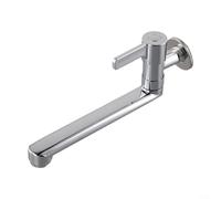 Kitchen Sink Tap Wall Mounted, Extended Single Cold Water Faucet Rotatable 360 Degree For Mop Pool Sink Kitchen Balcony Laundry(20cm)
