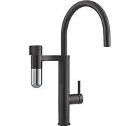 Kitchen Sink tap with Fixed spout and Filter System from franke Vital J - Black Sleet/Optical Steel - 120.0621.312