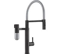 Kitchen Sink tap with Fixed spout and Filter System from franke Vital Semi-pro - Black Sleet/Optical Steel - 120.0621.313