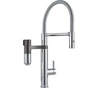 Kitchen Sink tap with Fixed spout and Filter System from franke Vital Semi-pro - Chrome/Gun Metal - 120.0621.230