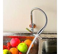 Kitchen Sink Taps Faucets 360 Revolving Kitchen Bar Sink Faucet Single Cold Water Flexible Neck Laundrette Garden Outdoor Useers Cock/Deck Mount LWX