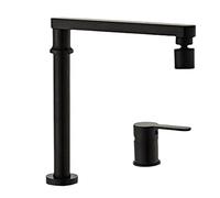 kitchen sink taps for inside window multi directional rotation double hole 2 modes hot and cold can reduce height kitchen sink tap-black