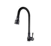 Kitchen Sink Taps Repair Kit Fashion European Antique Bronze and Pull-Out Kitchen Sink Faucet Drawing Black Copper Full Rotation Mixer Long-Lasting