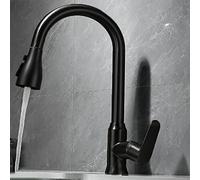 Kitchen Sink Taps with Pull Out Spray,Mixer Tap Cold and Hot 3-Modes Spray,Kitchen Taps Mixer for Sink with Spout Swivels 360°,Single Handle Kitchen Sink Faucet,Gu