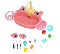 Kitchen Sink Toy Set Plastic interactive pretend kitchen sink toy simulates real life scenarios, helping babies learn to identify objects, suitable for children aged 3 and above.