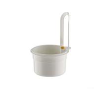 Kitchen Sink Wall Mount Strainer with Snap Button, Removable Silicone Food Filter Basket for Sink Organization (White one)