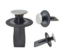 Kitchen Sink Waste Disposal Unit Pusher Accessory 84-86mm Black | Plastic Gel and Stainless Steel Construction, Easy Insert Fitting, Helps Keep out Water during Dishwashing Cleanup