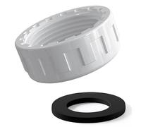 Kitchen Sink Waste Pipe Blanking Cap, Female Thread Appliance Trap Blanking Cap, Washing Machine Plumbing Fittings, for Sealing Joints & Pipes End White 32mm