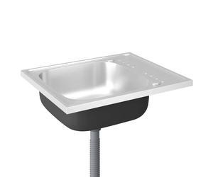Kitchen Sink with Drainer Set Wash Basin Bowl Silver Stainless Steel vidaXL