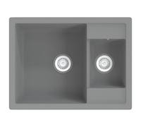 Kitchen Sink with Overflow Hole Double Basins Granite Multi Colours vidaXL