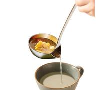 Kitchen Skimmer Spoon - Oil Sauce Ladle, Stainless Steel Strainer, Lightweight Sturdy Construction | Culinary Preparation Method for Kitchen, Restaurant, Cafe, Kitchen