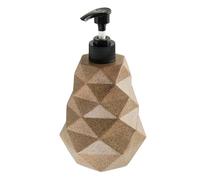 Kitchen Soap Dispenser | Refillable Container Manufactured From Resin Material - Geometric Liquid Soap Dispenser With Pump | For Sink, Bathroom Countertop And Kitchen For Hand Soap, Dish Soap And