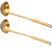 Kitchen Soup Spoons, Filter Pot Covers, Long-Handled Stainless Steel kitchenware, Cooking Utensils, Service Spoons