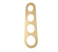 Kitchen Spaghetti Measurer with Stainless Steel Ruler for Accurate Pasta Portioning, Suitable for Various Noodle Types Including Spaghetti and Fettuccine (Golden)