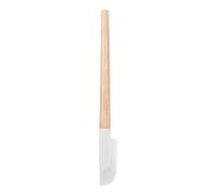 Kitchen Spatula - Heat Resistant Silicone Head, 23 cm Total Length, 2.5 cm Narrow , Narrow Tip Scraping Jars and Spreading Jam, Natural Beech Wood Handle for