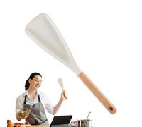 Kitchen Spatula, Wooden Handle Silicone Spatula - Food-grade Spatula Spoon - Silicone Cooking Tool with Wooden Handle, Reusable Non-Stick Stick Stir-Fry Kitchen Supplies
