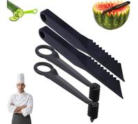 Kitchen Spiral and V Shaped Tools,2-Piece Vegetable Spiralizer Set,Food-Contact Safe Spiralizer for Vegetables,Cucumber Slicer,Watermelon Slicer for Home Food Prep & Garnish (2PC)