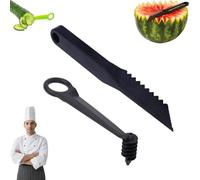 Kitchen Spiral and V Shaped Tools,2-Piece Vegetable Spiralizer Set,Food-Contact Safe Spiralizer for Vegetables,Cucumber Slicer,Watermelon Slicer for Home Food Prep & Garnish (1PC)