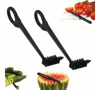 Kitchen Spiral and V-Shaped Tools, Fruit & Veg Spiral Slicer Blade Hand Slicer Cutter, for Zucchini, Watermelon, Potatoes, Cucumbers, Carrots (A-2pcs)