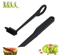 Kitchen Spiral and V-Shaped Tools, Spiral Slicer Blade & Hand Slicer Cutter for Potato, Cucumber, Carrot, Manual Stainless Steel Spirals Knife, Vegetable Spiral Cutter & Peeler Kit(All)