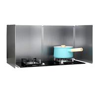 Kitchen Splashback, Foldable Stove Splatter Guard for Cooking Kitchen, Portable Splatter Screen, Anti Splatter Shield Guard, Side Splash Back for Frying Pan Hob(4 sides-50cmx80cmx45cm)