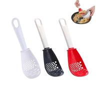 Kitchen Spoon | 3 Food Stirring Spoons - Yolk Separator, Garlic Grater, Utensils For Dining, Home & Restaurant