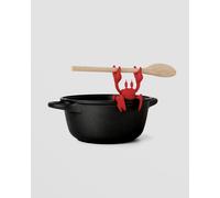 Kitchen Spoon Holder - Crabby Silicone in Radiant Red - Aqua