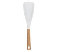Kitchen Spoons For Cooking | Silicone Scoop Spoon | Kitchen Ladle | Current Efficiency And Comfort Heat Resistant Non-Stick Spatula With Wooden Handle For Cooking