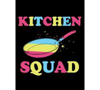 Kitchen Squad Pansexual LGBTQ Pride Notebook: Notebook, Classic 110 Lined Pages, 8.5 x 11 inches