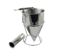 Kitchen Stainless Steel Batter Dispenser Designed for Accurate Dispensing of Pancakes, Donuts, and Meatballs with Rust Resistant Materials for Long Term Use (Large 21mm hole)