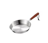 Kitchen Stainless Steel Fry Pan Ergonomic Handle Round Skillets for Home Rvs Large, 16 cm