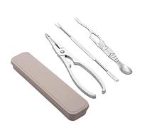 Kitchen Stainless Steel Seafood Tools Set Nut Crackers for Crab Claws 3pcs A 3 pcs Crab Claw Cut