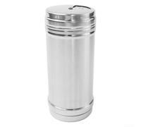 Kitchen Stainless Steel Seasoning Dispenser Bottle with Lid Having Several Small Holes for Salt Pepper and Granular Condiment Use (XL)