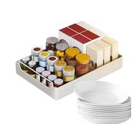Kitchen Storage Drawers - Dividers, Utensil Organizer | Kitchen Drawer Storage Cutlery Tray | Sliding Utensil Holder | Silverware Organizer | Organisate