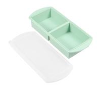 Kitchen Storage for Meal Sauce with Lid Silicone Trays Extra Large Soup Ice 4 Cubes Tray Freezing Molds(2 Squares)