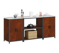 vidaXL Kitchen Storage Set HATTEM 3 pcs Rusty Steel
