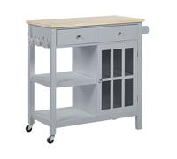 Kitchen Storage Trolley Grey GENOA