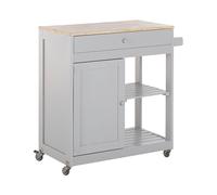 Kitchen Storage Trolley Grey TRAPANI