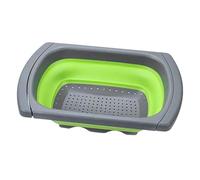 Kitchen Strainer, Basket, Silicone Over the Sink, Kitchen Strainer, Draining Rack, Robust Frame, Pasta Strainer Tool, Multi-Purpose Washing Rack for Use in Homes and Farmhouses