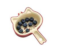 Kitchen strainer colander bowl set, cute cat shape with ergonomic handle, drain bowls basket for strawberries, tomatoes, grapes, lettuce, practical accessory for home, restaurant, durable and portable