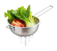 Kitchen Strainer | Fine Mesh Strainer with Handle | Stainless Steel Dish Drainer Culinary Accessories | For Fruit, Pasta, Pasta, Salad, Cooking, Cleaning, Home, Restaurant