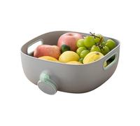 Kitchen Strainer - Foldable Drain Basket | Large Capacity Vegetable Washing Basket, Colander with Side Holes, Fruit Washer Bowl with Strainer for Food Salad Meal Prep Cooking Cleaning Home Kitchen Re