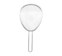 Kitchen Strainer Food Strainer Spoon Coarse Mesh Colander Skimmer for Spaghetti French Fries Noodles Multi-Use Kitchen Tool- 16.2x33.2cm